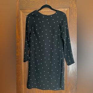 H&M Black and White Floral Printed Shift Dress